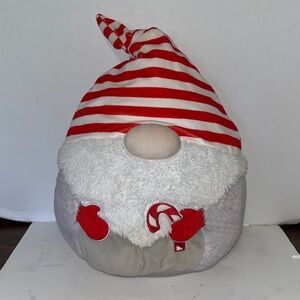 Squishmallows White and Gray gnome Plush (small mark on side see pic)